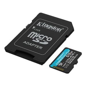 Kingston Canvas Go Plus 512GB - Tarjeta microSDXC V30 U3 de Alta Velocidad